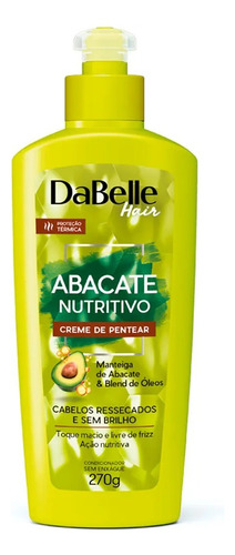 Creme Hidratante Para Pentear Dabelle Hair Abacate Nutritivo