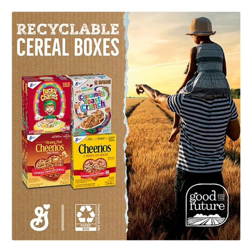 Cereal Importado Lucky Charms 2 Cajas D 652gr C/u (1.304 Kg)