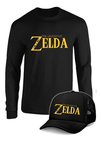 Camibuso Manga Larga The Legend Of Zelda Con Gorra Combo