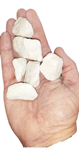 Piedra Blanca  Marmol Super Blanca Partida 25 Kg Jardines Eg