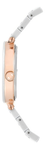 Reloj Mujer Anne Klein Correa De Cerámica 33 Mm Ak/1018rgwt