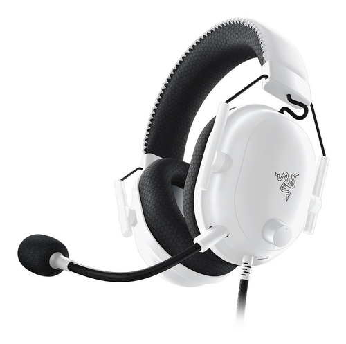 Imagen 3 de 8 de Auriculares Gamer Razer Blackshark V2 Pro Mercury Inalámbricos Color Blanco