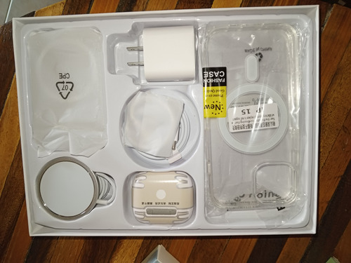 Accesorios Kit iPhone Cargador Cable Magsafe Forro Auricular