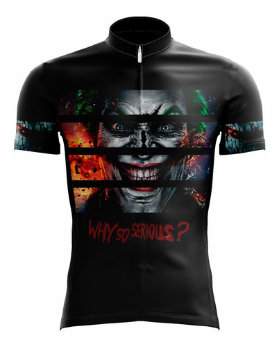 Camisa Scape Coringa Preta - Ciclismo