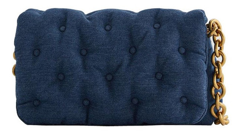Imagen 1 de 6 de Moda De Mezclilla De Gran Tamaño Azul Bolsa De Un Hombro