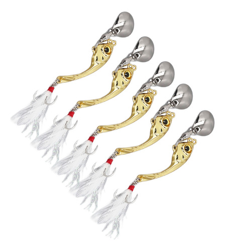 Cebo De Pesca, 5 Unidades, Metal Vib Lure, Giratorio, Profes