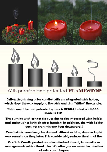 Hyola Velas De Pilar Marfil De 2 X 3 Pulgadas, Velas De Pila