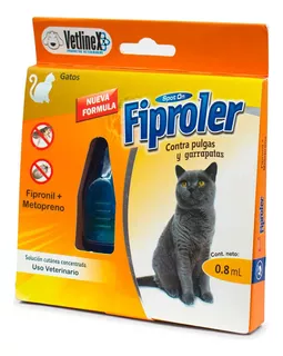 Pipetas Antipulgas Y Garrapatas Fiproler Vetlinex Para Gatos