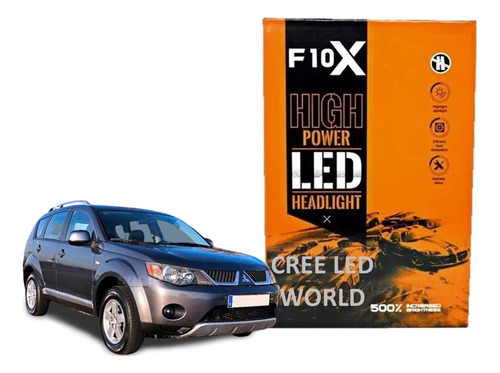 Luces Cree Led F10x Csp Mitsubishi Outlander X2