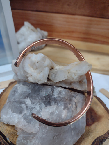 Pulsera Cobre Macizo De La India Magnética ( 4 Imánes) Cobre 7 Cm 7 Cm