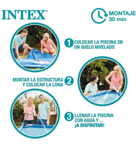 Piscina Estructural Intex 220x150x60 1662 Lt. $99990