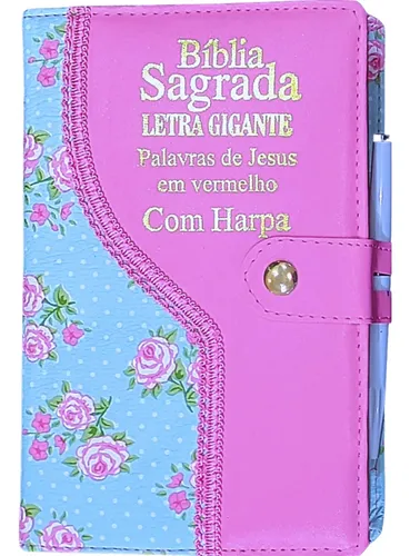 Bíblia Com Letra Grande - Com Harpa E Corinhos Feminina