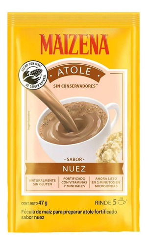 Atole Maizena Sabor Nuez 47g