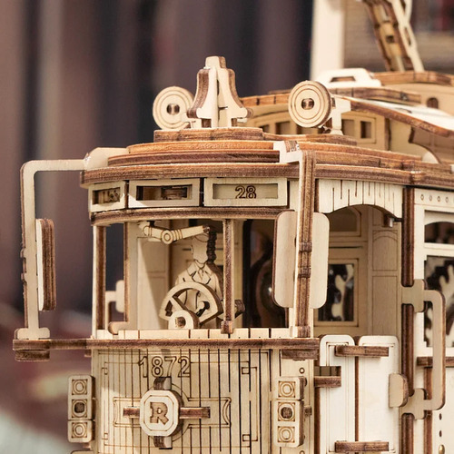Rompecabezas 3d De Madera Tranvía Urbano Clásico Robotime
