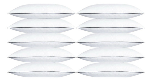 Almohada Hotelera Monarca Estándar Media 10 Pack Color Blanco
