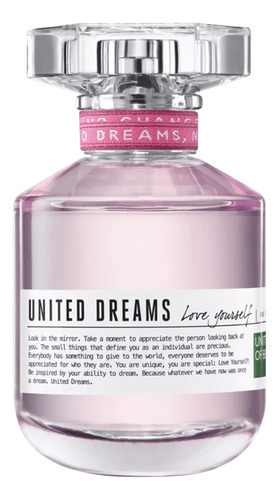 Benetton United Dreams Love Yourself Perfume F- Edt 80ml Blz
