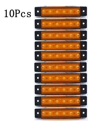 24v 6 Led Camión Remolque Lateral Marcador De Luz De Luz Lat