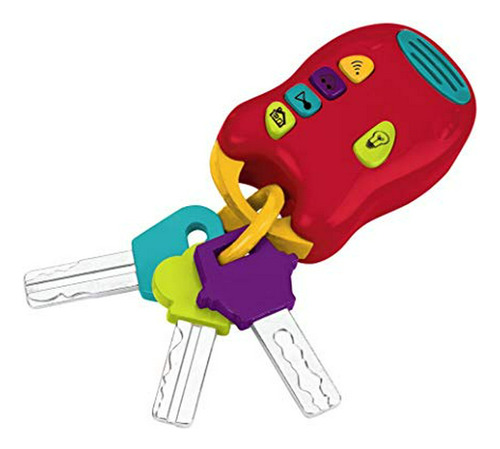 Battat Toy Keys 3 Llaves Y Control Remoto Con 4 Divertidos S