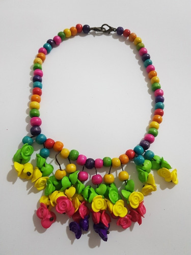 Collar De Colores.super Exclusivo.muy Primaveral Y Veraniego