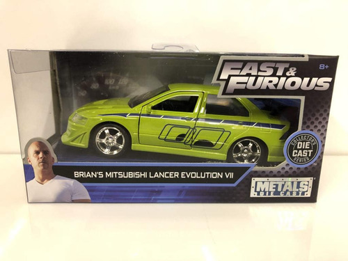 Jada Toys Rápido Y Furioso 1:32 El Mitsubishi Lan 2002 De Br