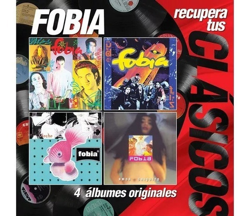 Fobia - Recupera Tus Clasicos - 4 Cd's Discos - Nuevo
