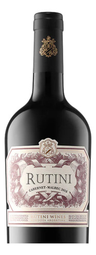 Vino Rutini X 3 Botellas En Estuche Cabernet Malbec Regalo