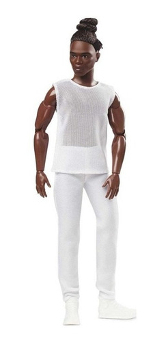 Imagem 2 de 11 de Barbie Signature Ken Looks Moreno Com Tranças Coque Ms Sj