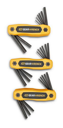 Gearwrench Juego Llave Hexagonal Plegabl Sae Metric Torx® 25