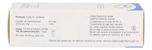 Mometasona Inhalación 50 Ug 2 Pack 10 Ml Suspensión 50 Dosis