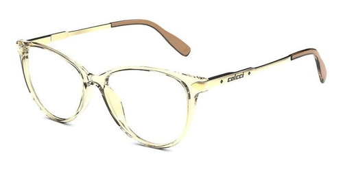 Armação Oculos Grau Colcci Sofia C6124b8453 Bege Translucido
