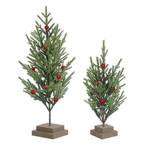 2 Piezas Pequeño Árbol De Navidad Artificial, Mini Decoracio