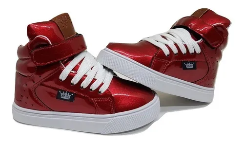 Zapatillas botitas rojas hotsell