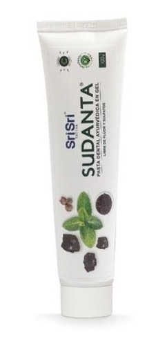 Imagen 2 de 4 de Pasta Dental Vegana Gel Sri Sri Sudanta Ayurveda Sin Tacc