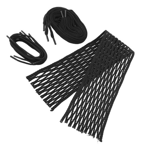 * Corda De Rede De Lacrosse De Nylon Preto
