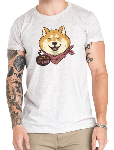  Polera Dog Lover Cute Akita Perro Algodón Orgánico An14