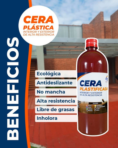 Cera Plástica Pisos Rústicos - L A $39 - L a $29900