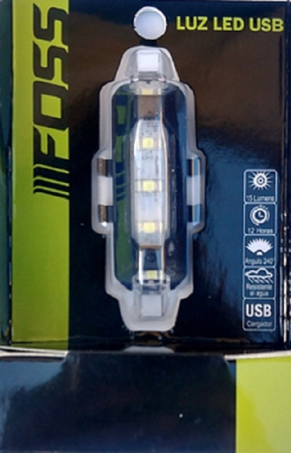 Luz Delantera Foss Usb 30 Lumens