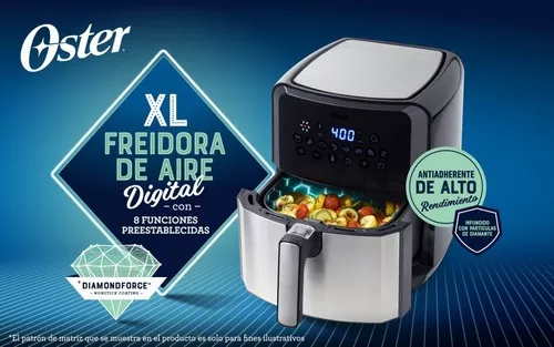 Freidora de Aire OSTER Digital con Diamond Force Extra gra