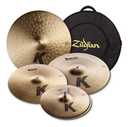 Kit Pratos Zildjian K Series 15 , 17 , 19 E 22 C/ Bagkp100