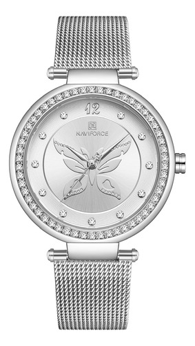 Reloj Naviforce Elegantes Dama Acero Inoxidable + Envío