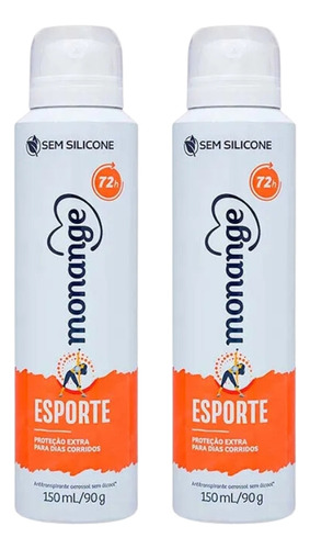 Desodorante Aero Monange 150ml Esporte - Kit C/2un