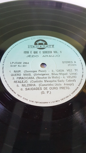 Lp Jezio Araujo 1976.isto É Que A Seresta