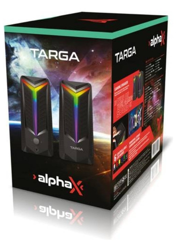 Par De Parlantes Gamer Para Pc Targa Alpha X Targa 16w 2x8w