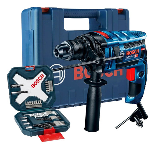 Taladro Percutor 750w Gsb 16 Re + Set X-line 34 Pz Bosch