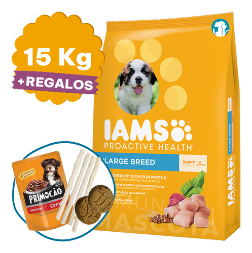 Comida Cachorro Iams De Eukanuba 15 Kg + Regalo + Envío