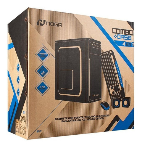 Imagen 6 de 7 de Gabinete Kit Fuente 550w + Teclad + Mouse + Parlant Oficina