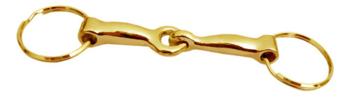 2 Llavero Con Forma De Bocado De Caballo, Llavero De Oro