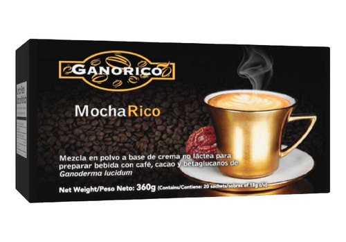 Gano Café Moca Sin Azúcar Ganoderm - Unidad a $5990