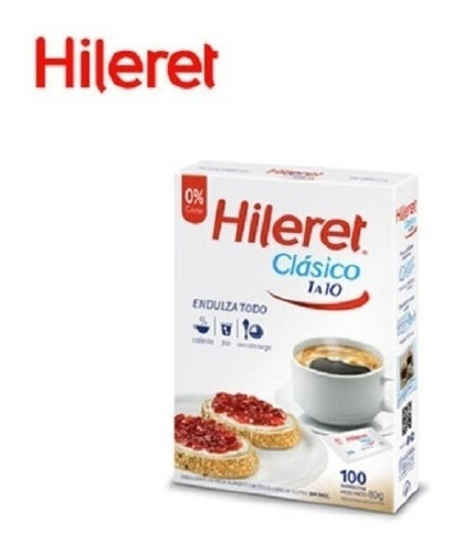 Edulcorante Hileret 1 A 10 100 Sobres