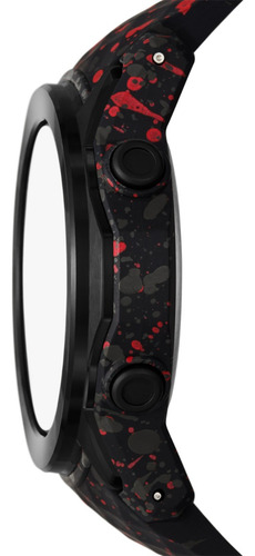 Reloj Hombre Skechers Sr5244 De Poliuretano Multicolor Bisel Negro Fondo Pantalla Negativa
